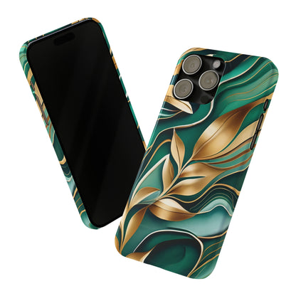 Mystic Leaf Slim Phone Case For I phone