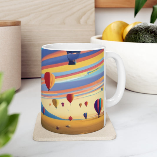 Hot Air Balloon Ceramic Mug 11oz