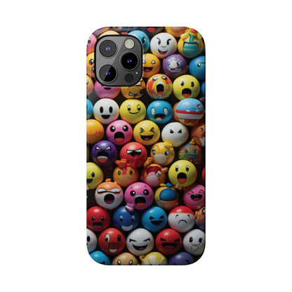 Emoji fun Slim Phone Cases