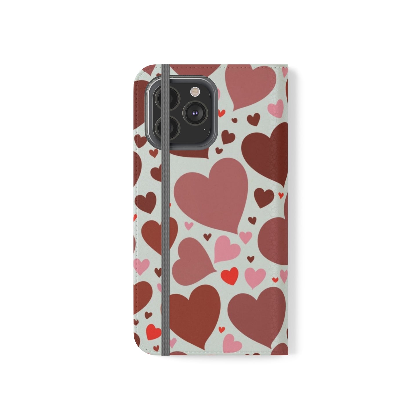 Hearts Folio Phone Case