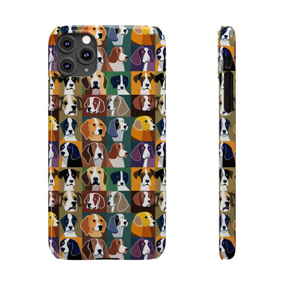 Dog Lovers Print Slim I Phone Case