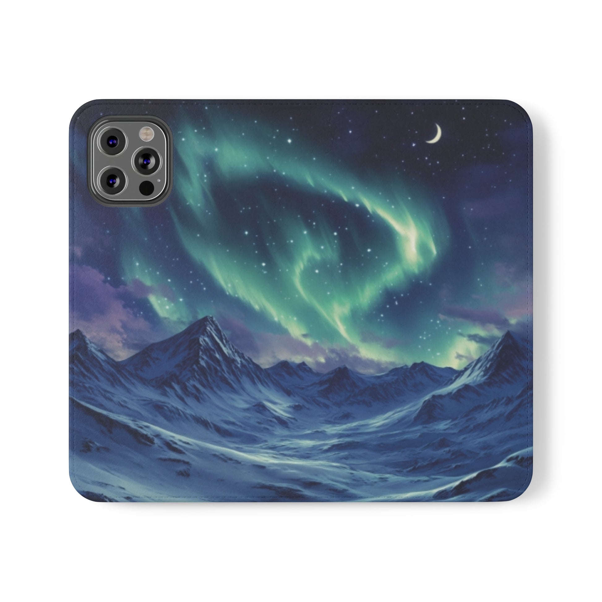 Winter Aurora Folio Phone Case - Ruppy's Creations