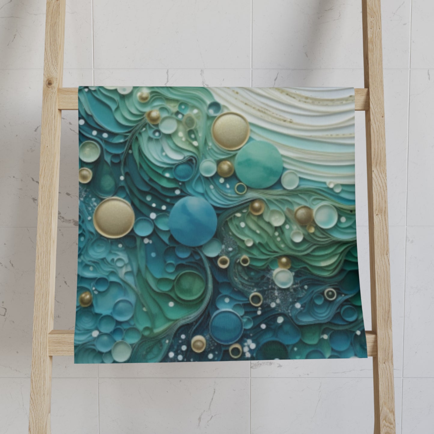 Seafoam Bubbles Hand Towel