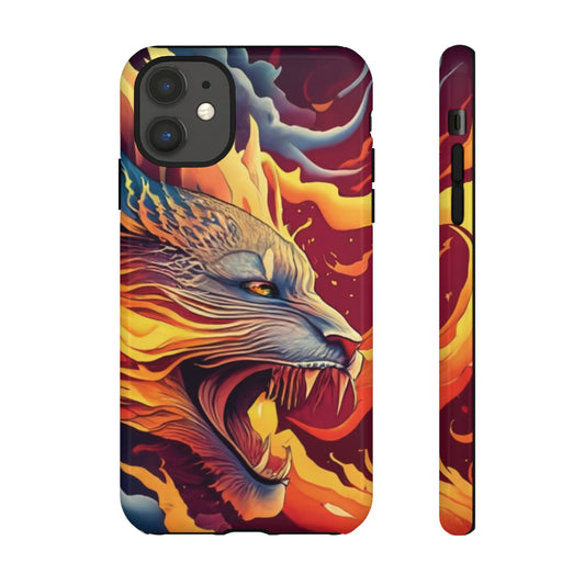 Blazing Beast Cell Phone Tough Case for I Phone, Samsung and Google Pixel