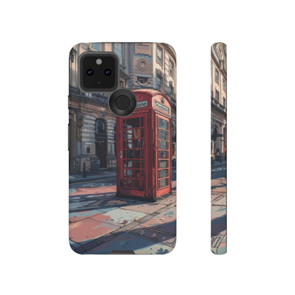 Old Phone Booth in London Tough Cell Phone Case - Ruppy's Creations