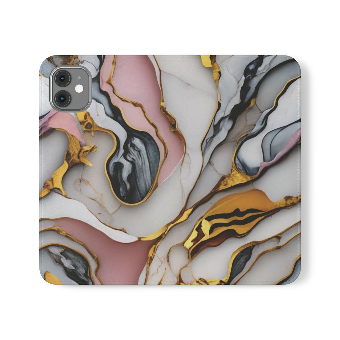 Golden Marble Folio Case