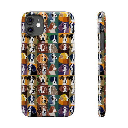 Dog Lovers Print Slim I Phone Case