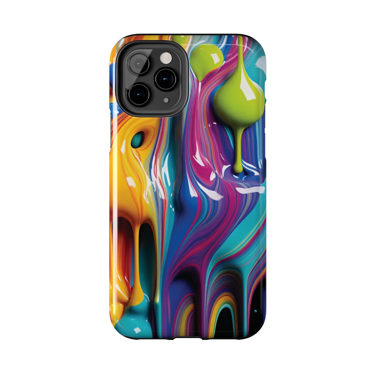 Dripping Paint Tough Phone Case For I Phone