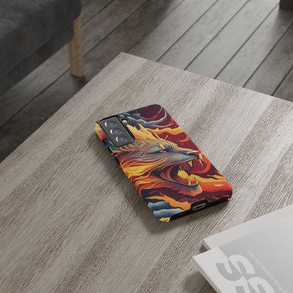 Blazing Beast Cell Phone Tough Case for I Phone, Samsung and Google Pixel