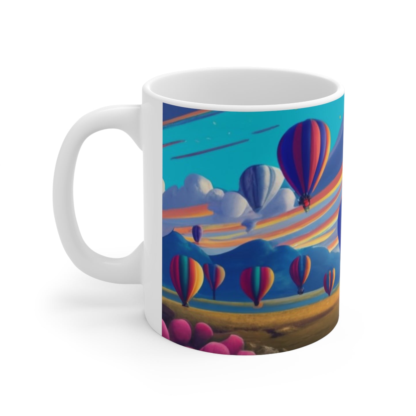 Hot Air Balloon Ceramic Mug 11oz