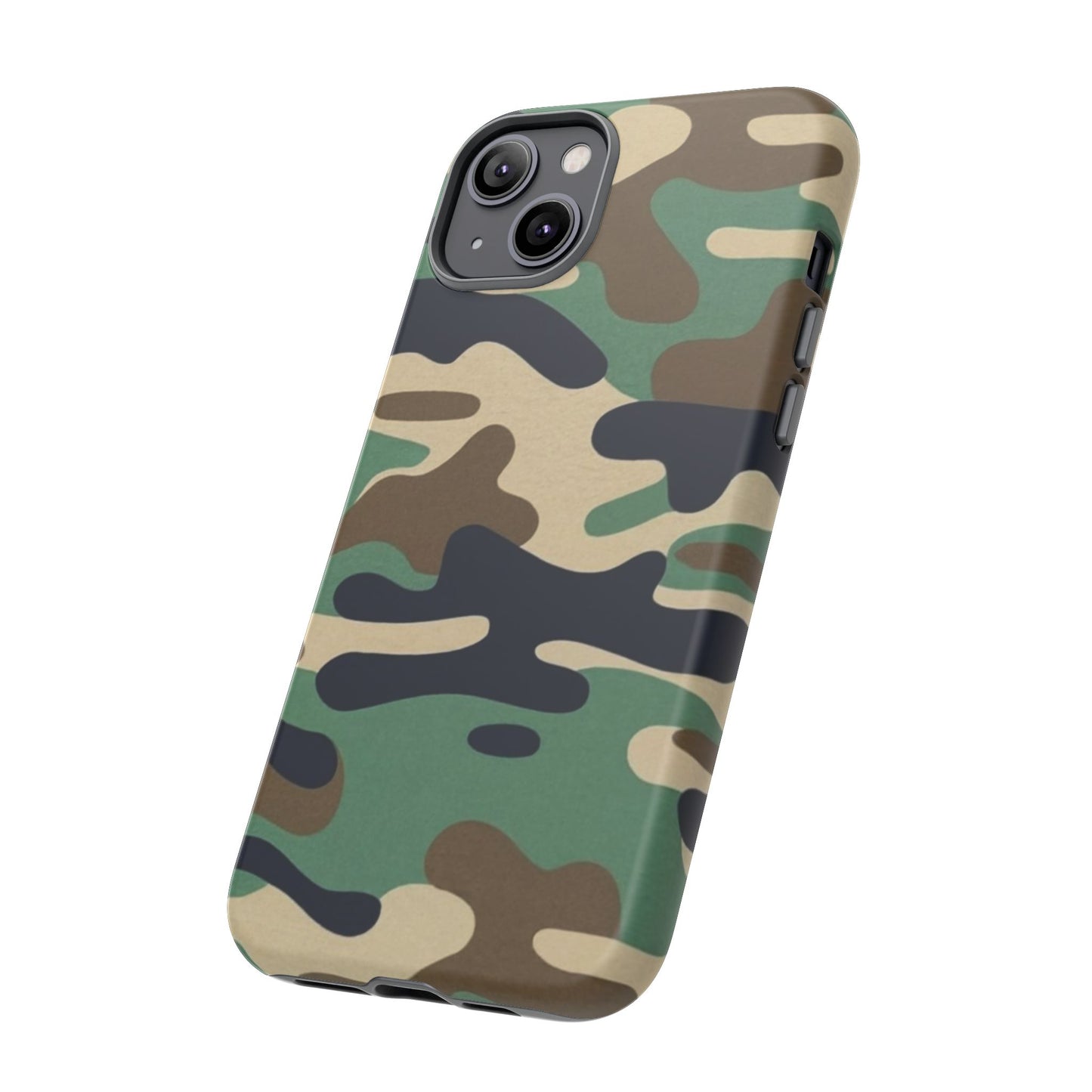 Camouflage Tough Phone Case for I phone, Samsung Galaxy and Google Pixel