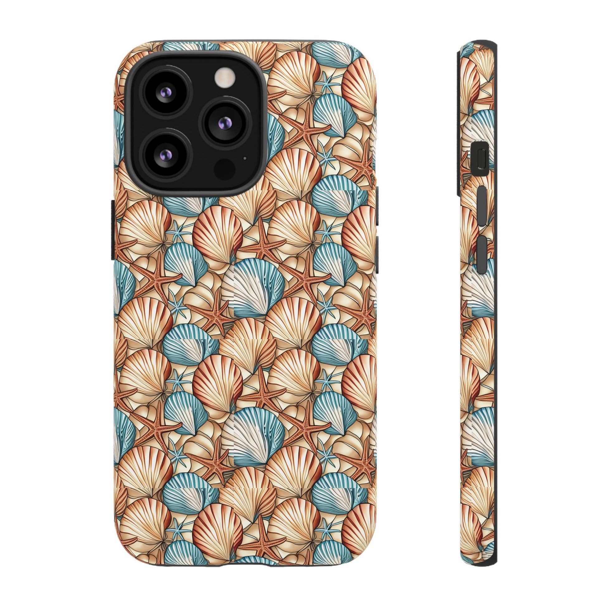 Starfish and Seashells Tough Cell Phone Case - Ruppy's Creations