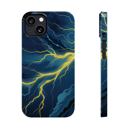 Lightning Strikes Slim Phone Cases