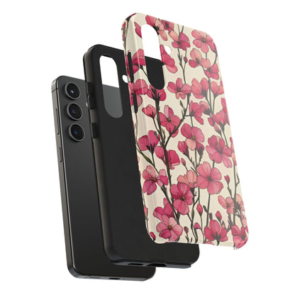 Pink Blossoms Tough Phone Case for iphone & Samsung - Ruppy's Creations