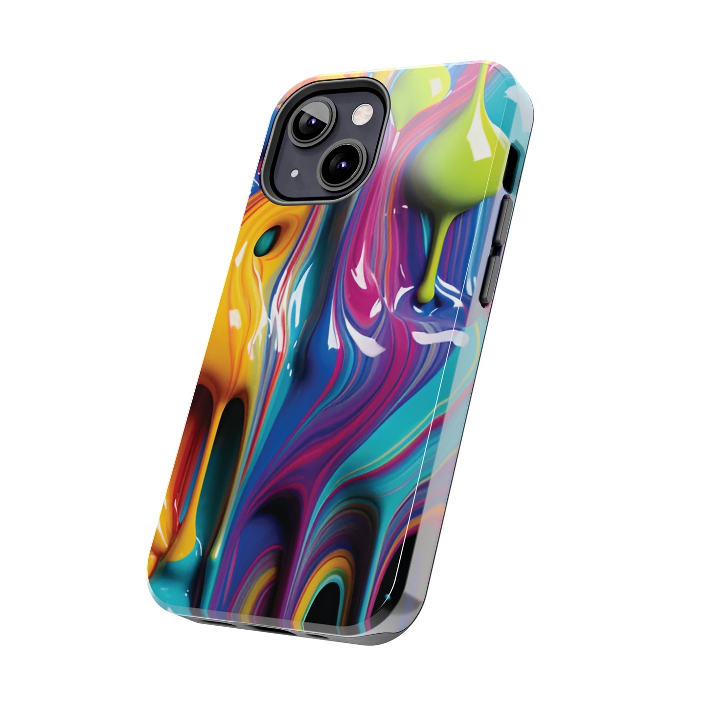 Dripping Paint Tough Phone Case For I Phone