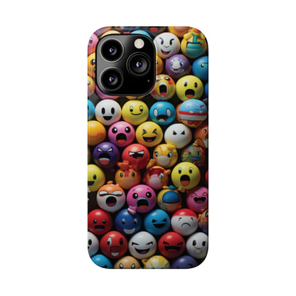 Emoji fun Slim Phone Cases