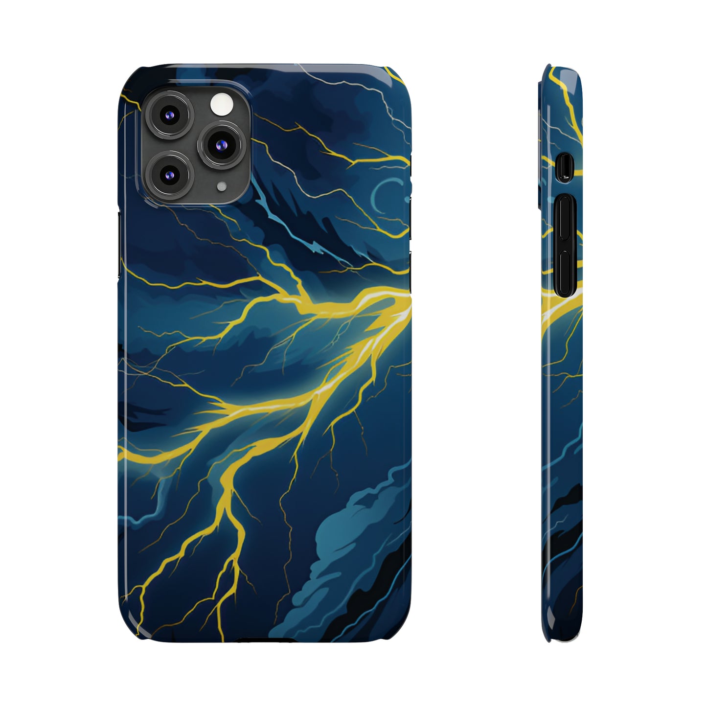 Lightning Strikes Slim Phone Cases