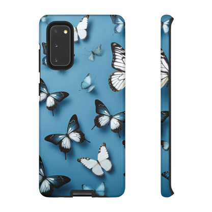 Butterflies on Blue Cell Phone Tough Cases