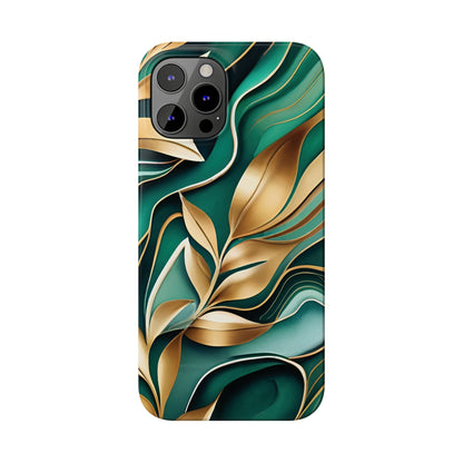 Mystic Leaf Slim Phone Case For I phone