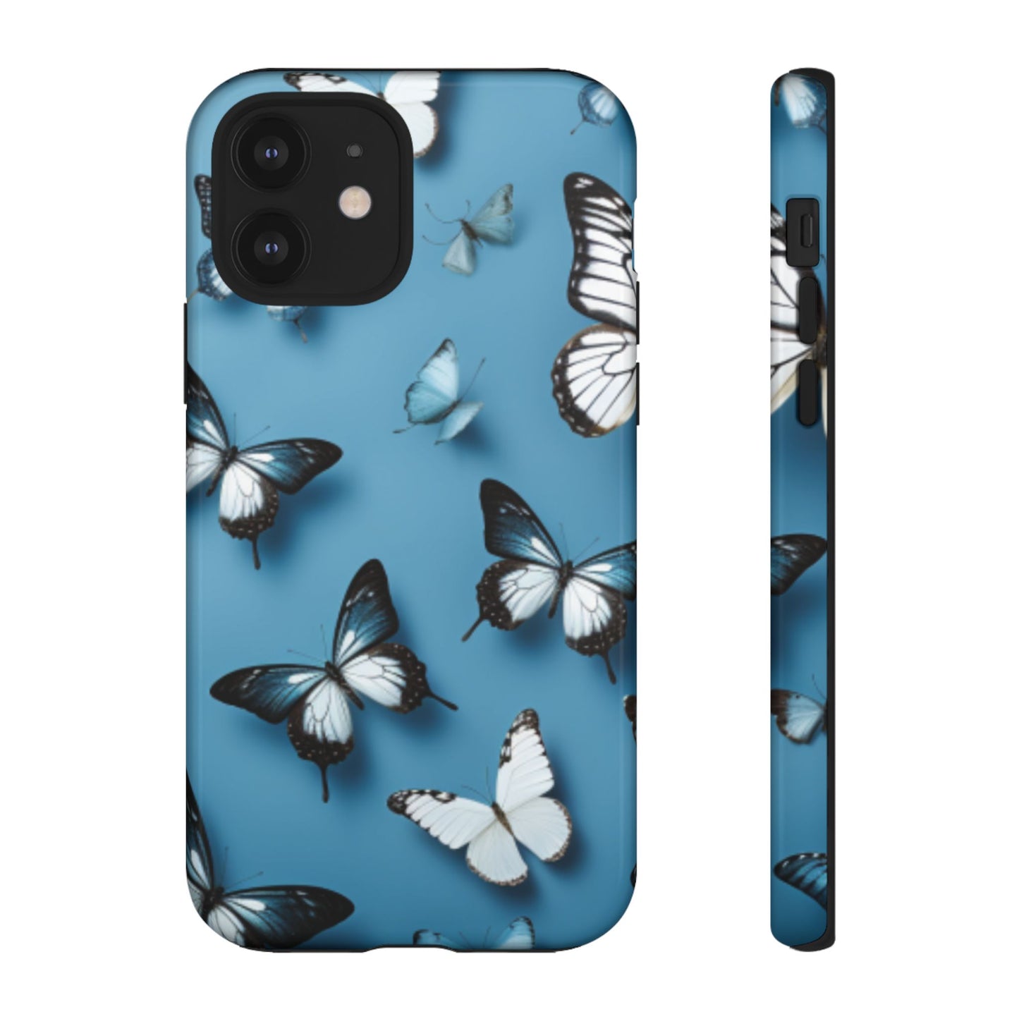 Butterflies on Blue Cell Phone Tough Cases