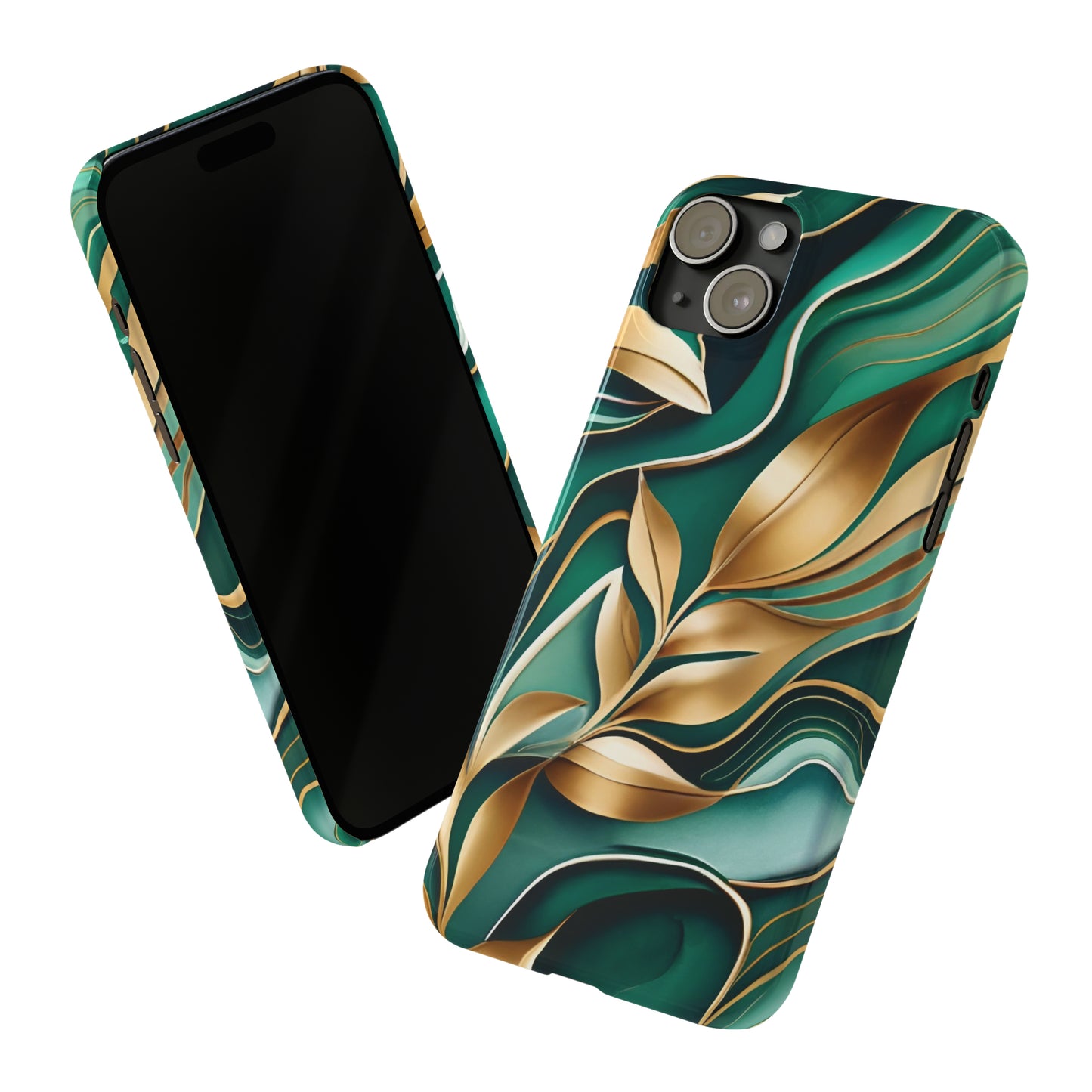 Mystic Leaf Slim Phone Case For I phone