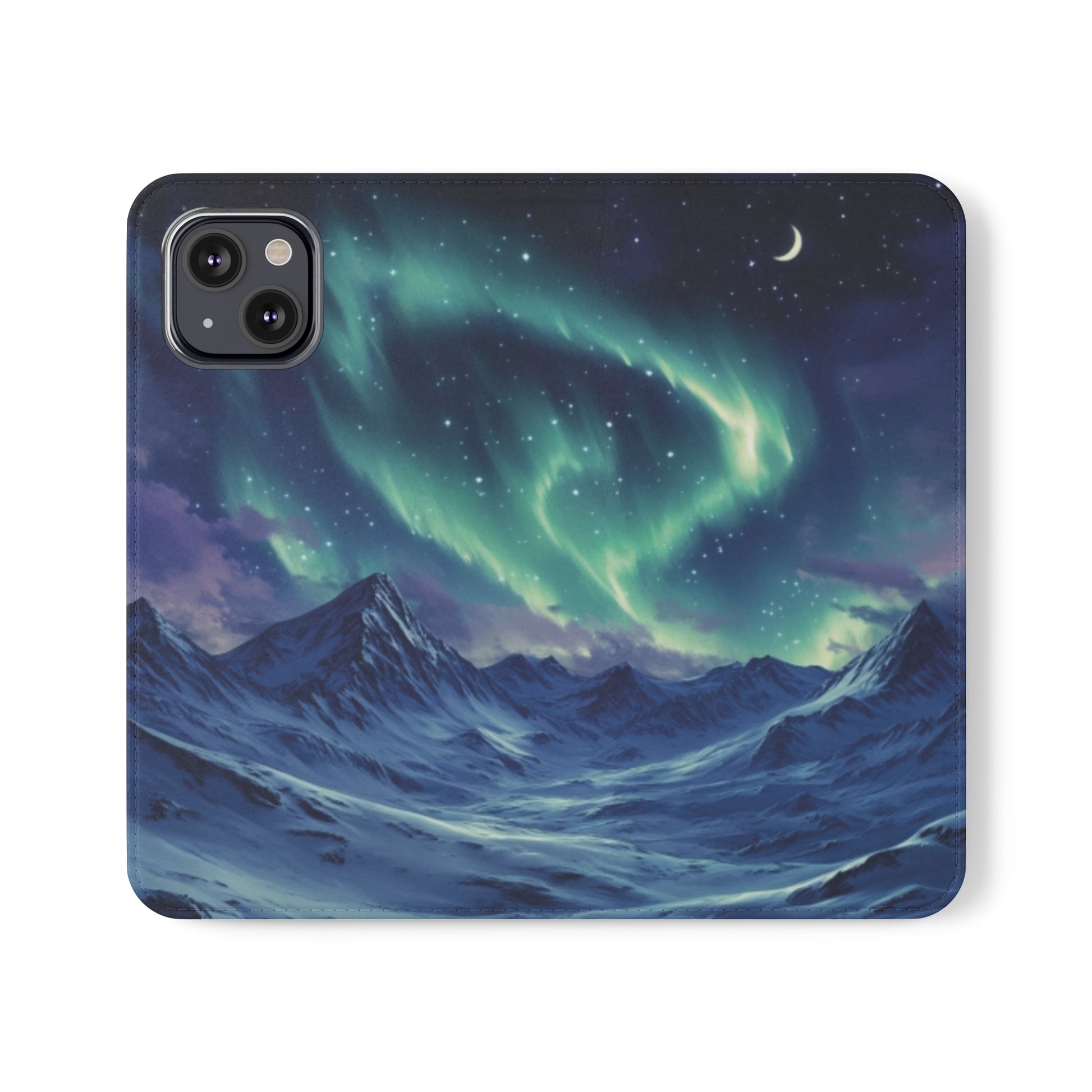 Winter Aurora Folio Phone Case - Ruppy's Creations