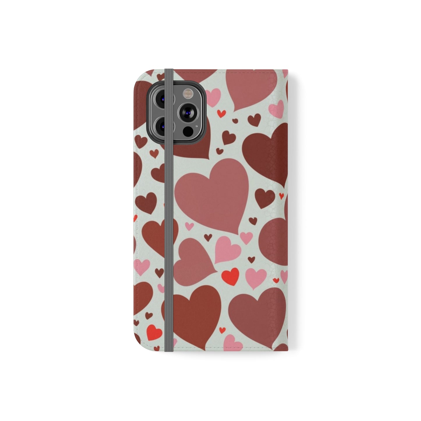 Hearts Folio Phone Case