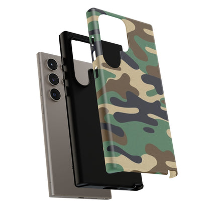 Camouflage Tough Phone Case for I phone, Samsung Galaxy and Google Pixel