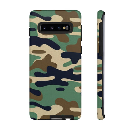 Camouflage Tough Phone Case for I phone, Samsung Galaxy and Google Pixel