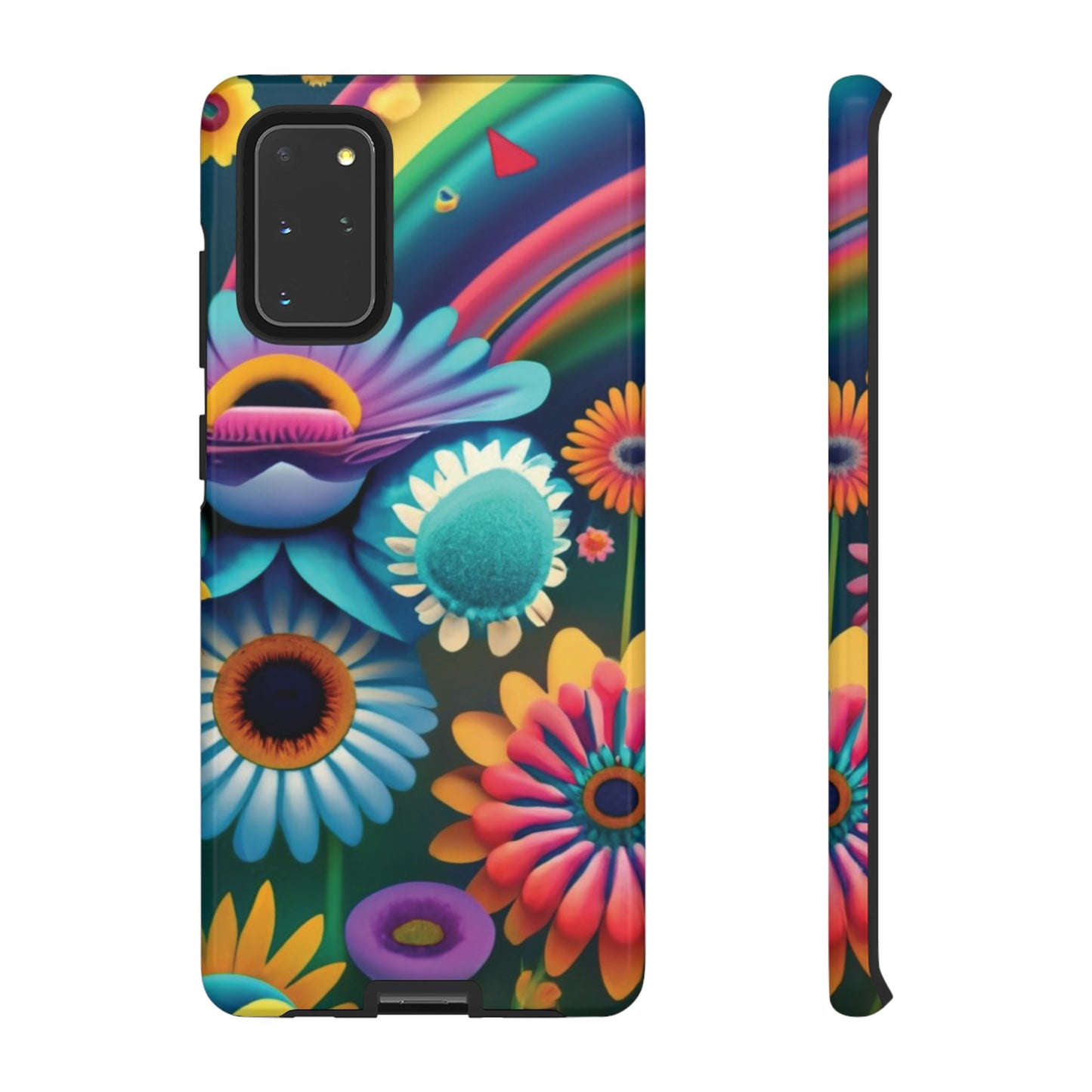 Rainbow Floral Tough Cell Phone Case - Ruppy's Creations