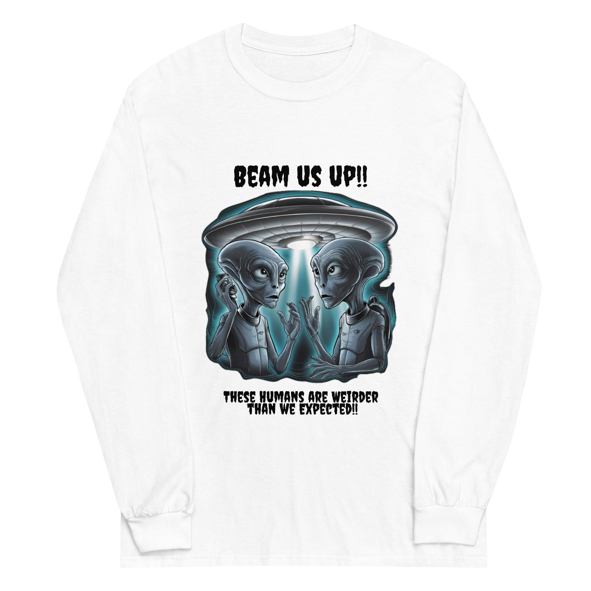 Alien Humor Men’s Long Sleeve Shirt - Ruppy's Creations