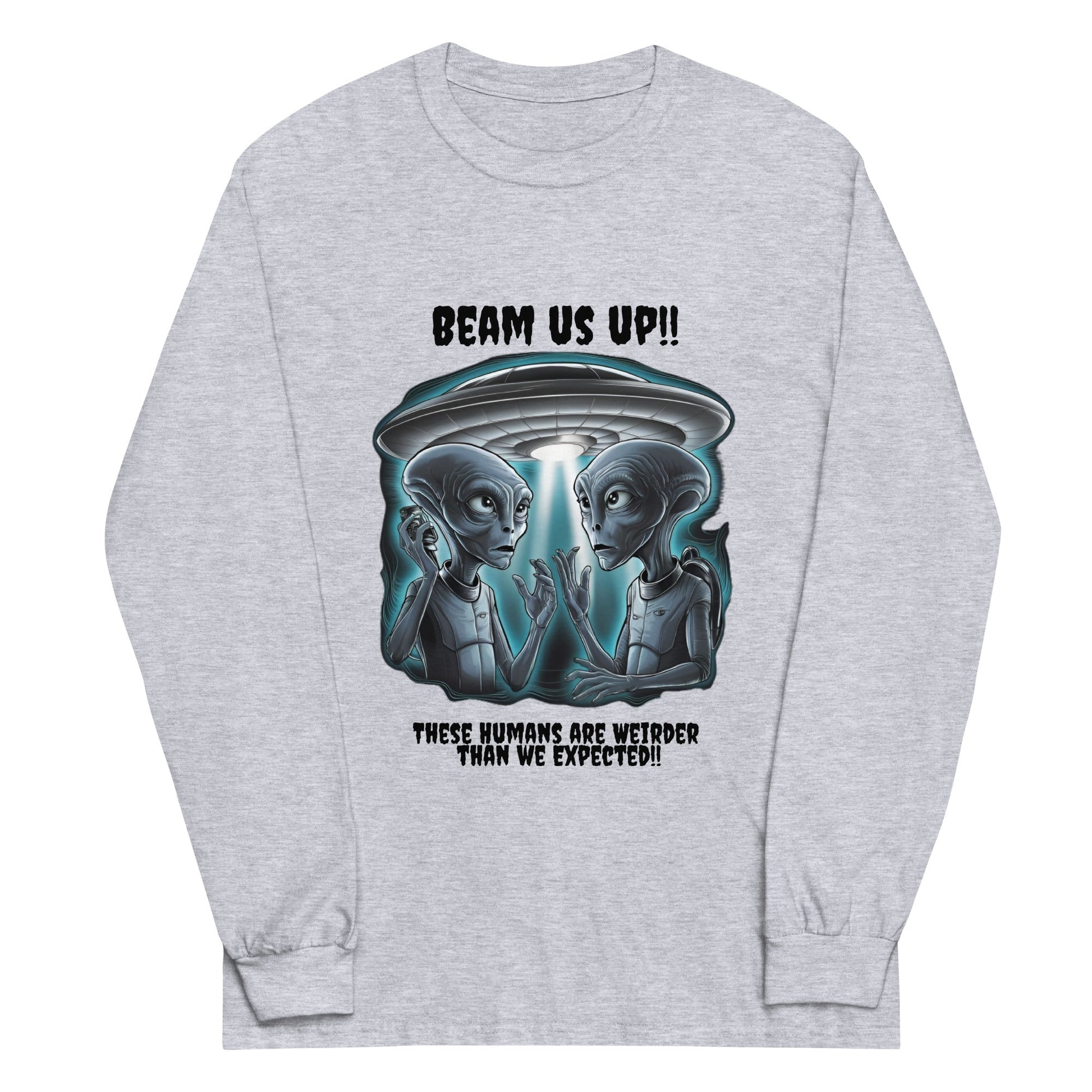 Alien Humor Men’s Long Sleeve Shirt - Ruppy's Creations