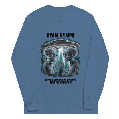 Alien Humor Men’s Long Sleeve Shirt - Ruppy's Creations