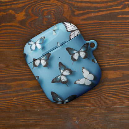 Butterflies on Blue Earbuds Case for AirPods®