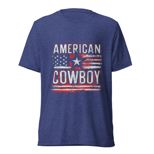 American Cowboy Triblend Short sleeve T-shirt - Ruppy's Creations