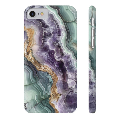 Amethyst & Jade Look Slim iPhone Case - Ruppy's Creations