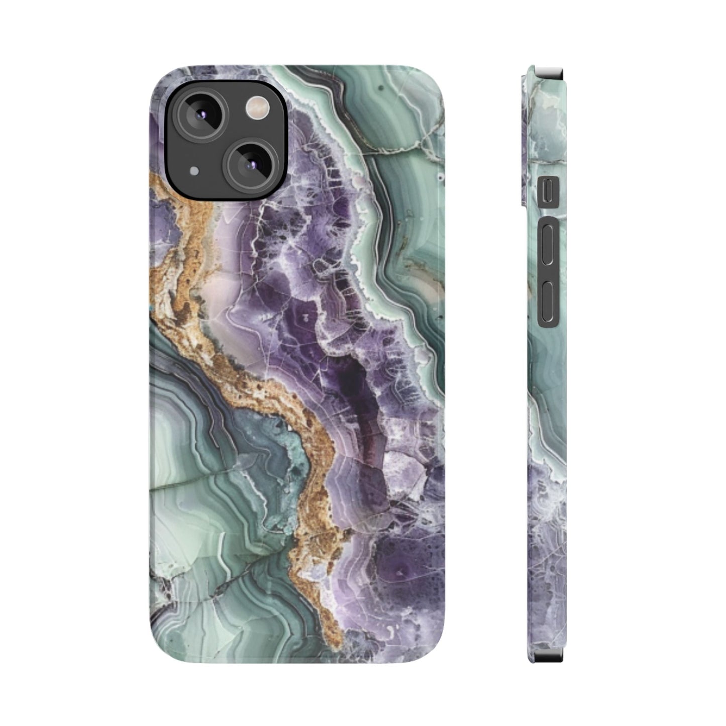 Amethyst & Jade Look Slim iPhone Case - Ruppy's Creations