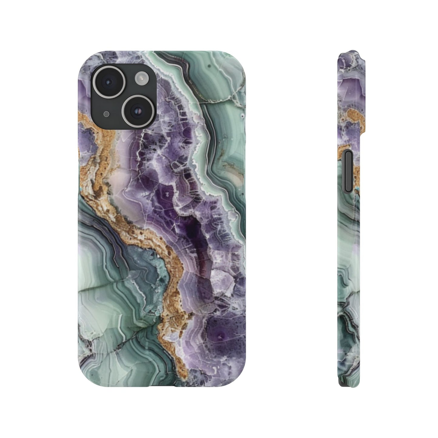 Amethyst & Jade Look Slim iPhone Case - Ruppy's Creations