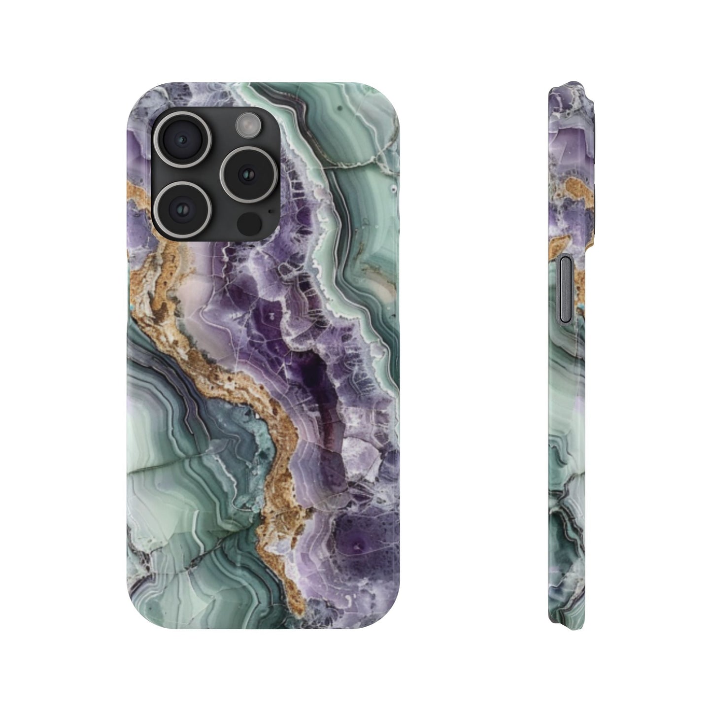 Amethyst & Jade Look Slim iPhone Case - Ruppy's Creations