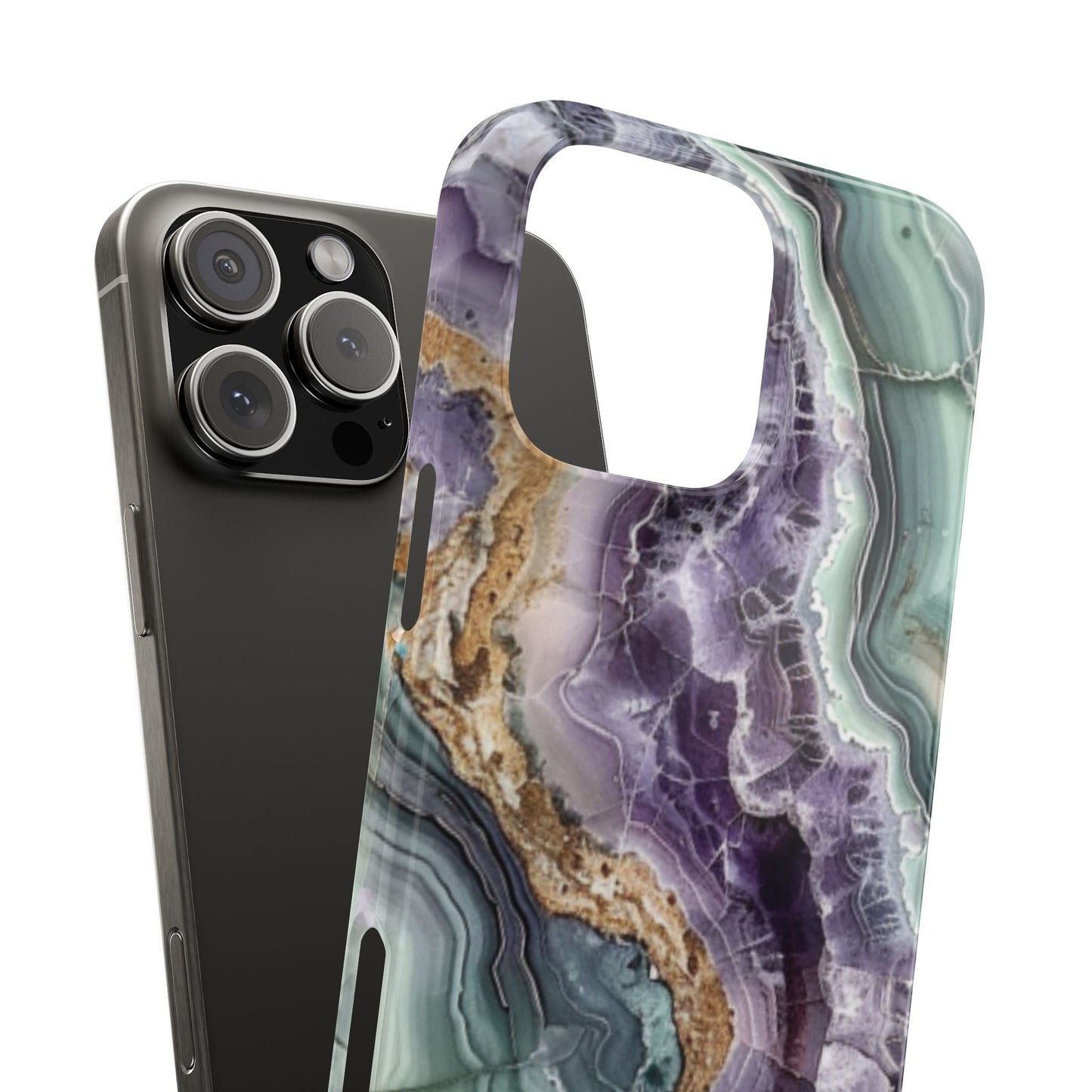 Amethyst & Jade Look Slim iPhone Case - Ruppy's Creations