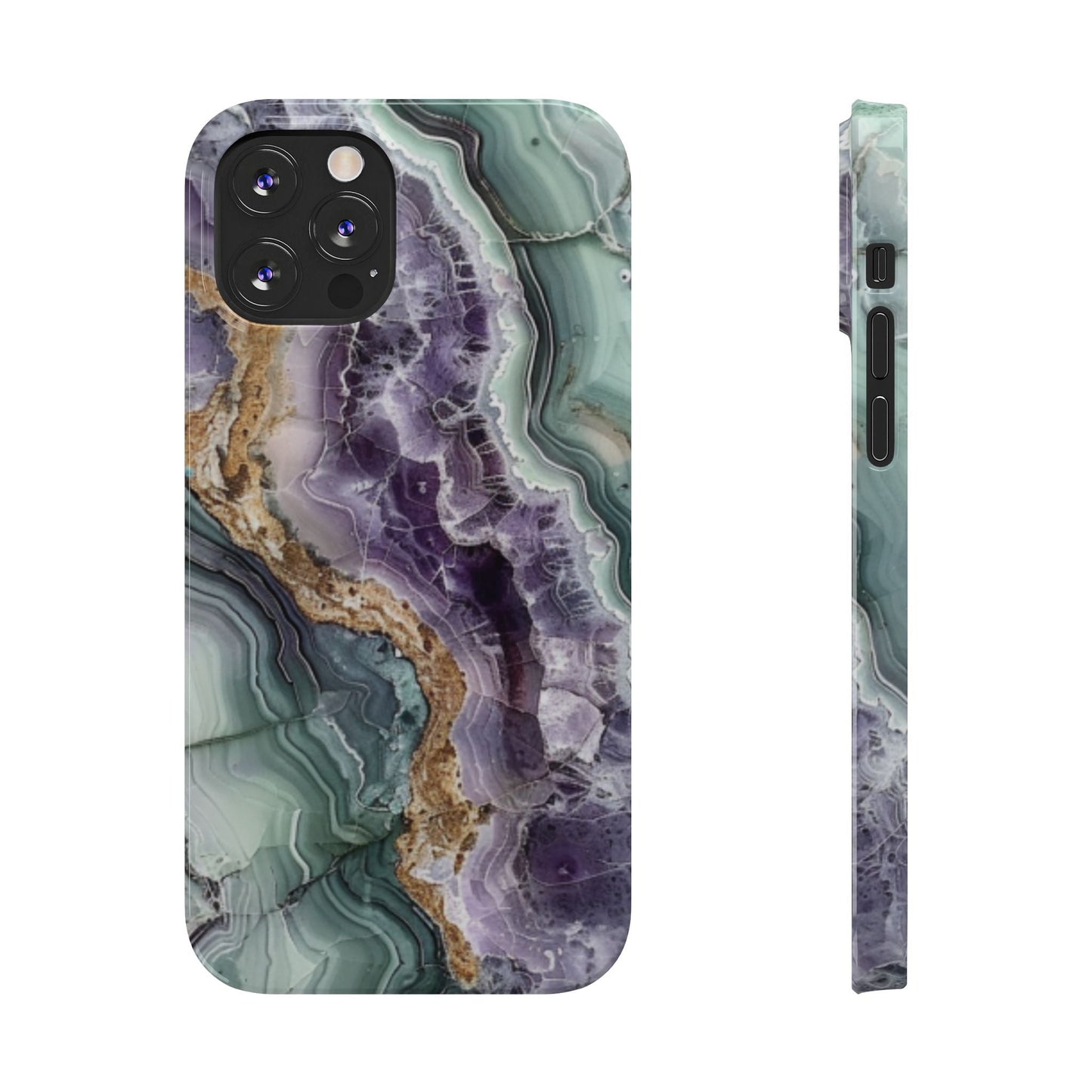 Amethyst & Jade Look Slim iPhone Case - Ruppy's Creations