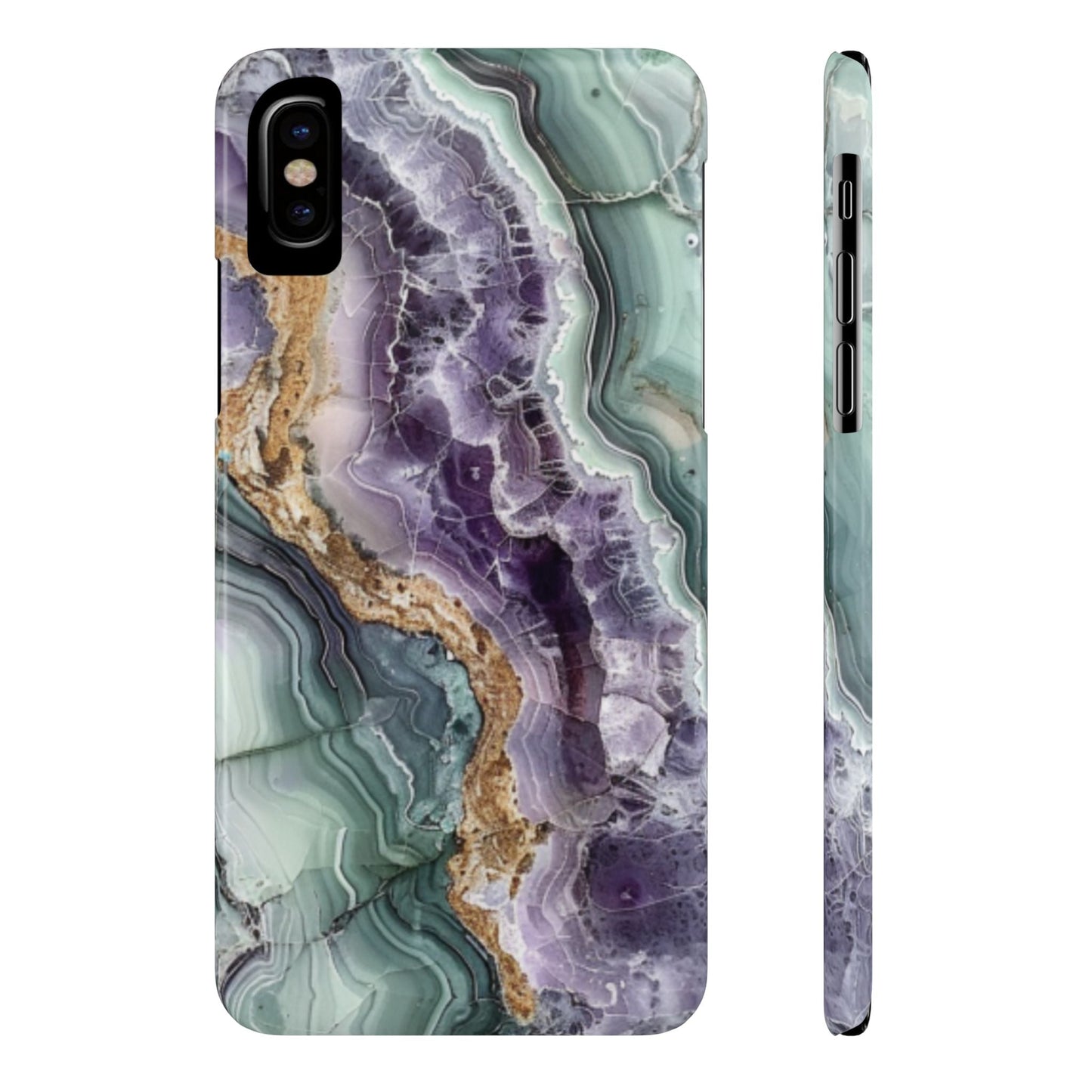 Amethyst & Jade Look Slim iPhone Case - Ruppy's Creations