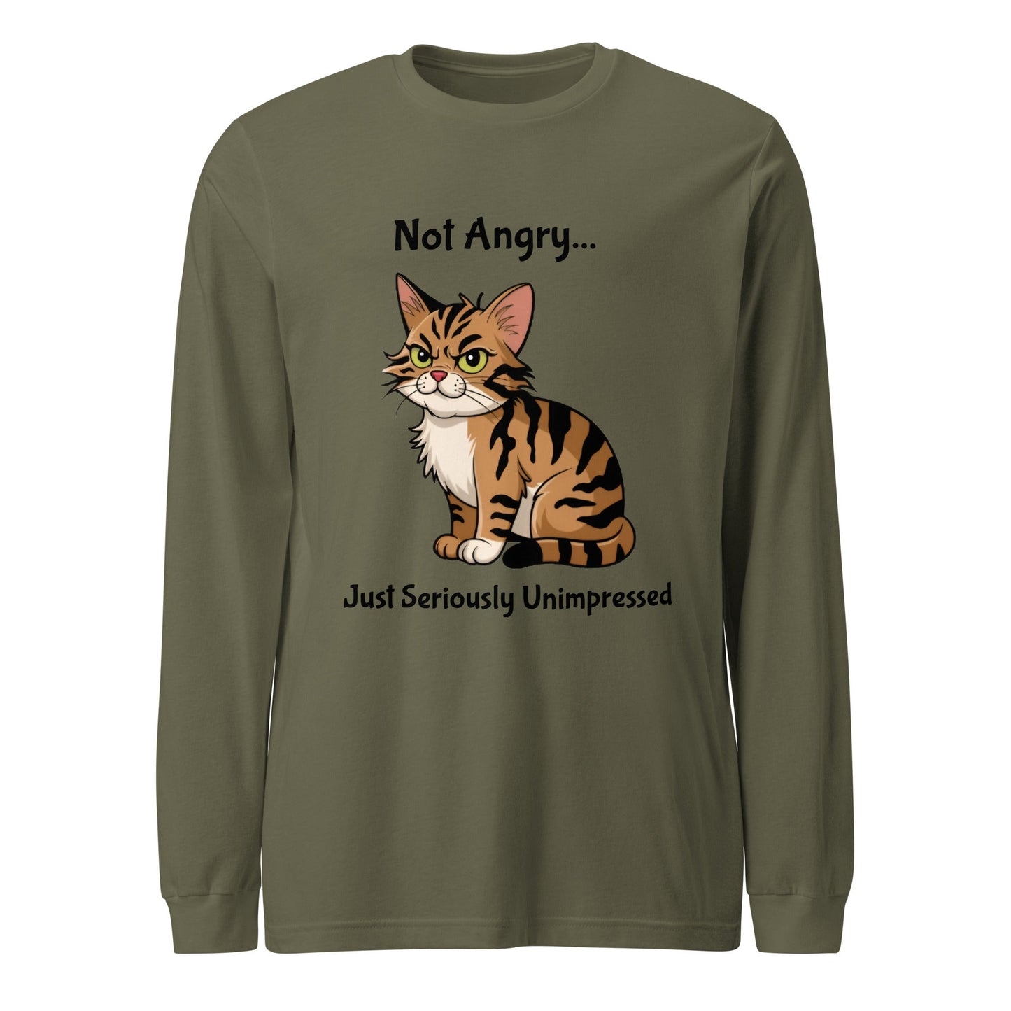 Angry Cat Unisex Long Sleeve Tee - Ruppy's Creations