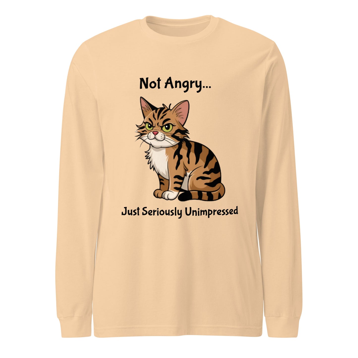 Angry Cat Unisex Long Sleeve Tee - Ruppy's Creations