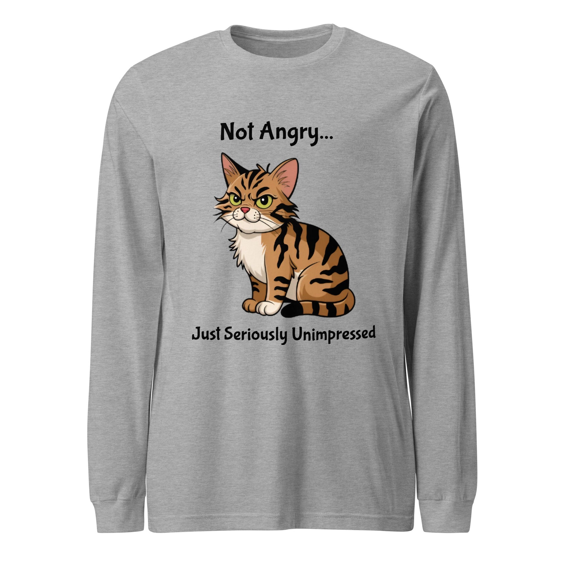 Angry Cat Unisex Long Sleeve Tee - Ruppy's Creations