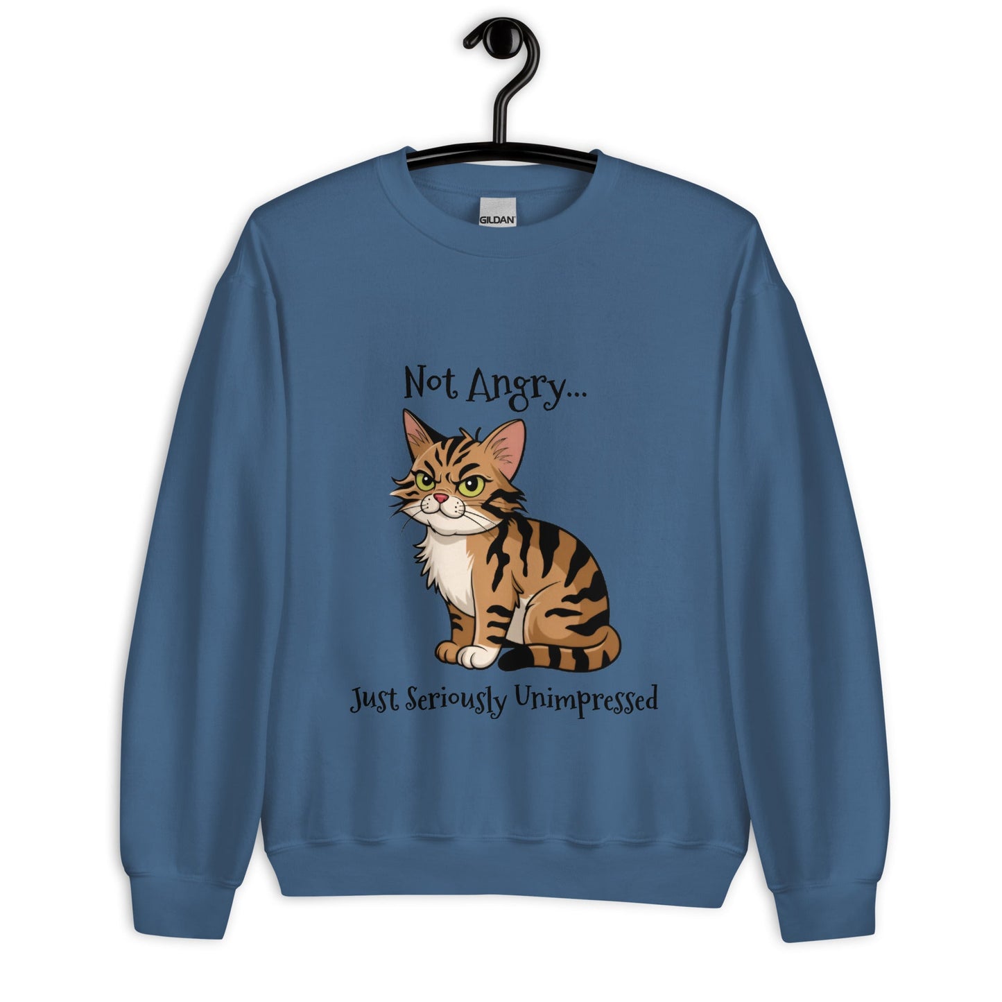 Angry Cat Unisex Sweatshirt - Ruppy's Creations