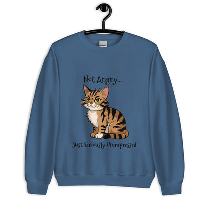 Angry Cat Unisex Sweatshirt - Ruppy's Creations