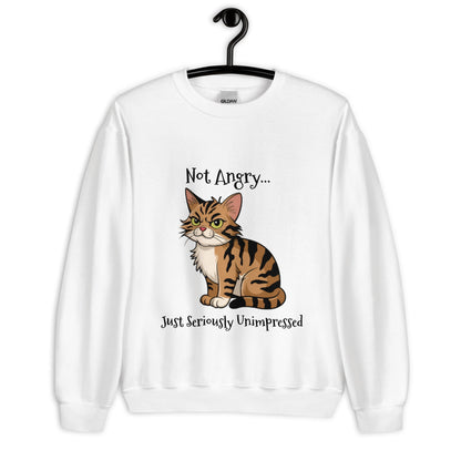 Angry Cat Unisex Sweatshirt - Ruppy's Creations