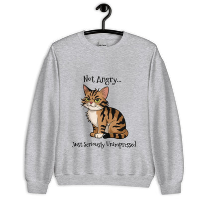 Angry Cat Unisex Sweatshirt - Ruppy's Creations