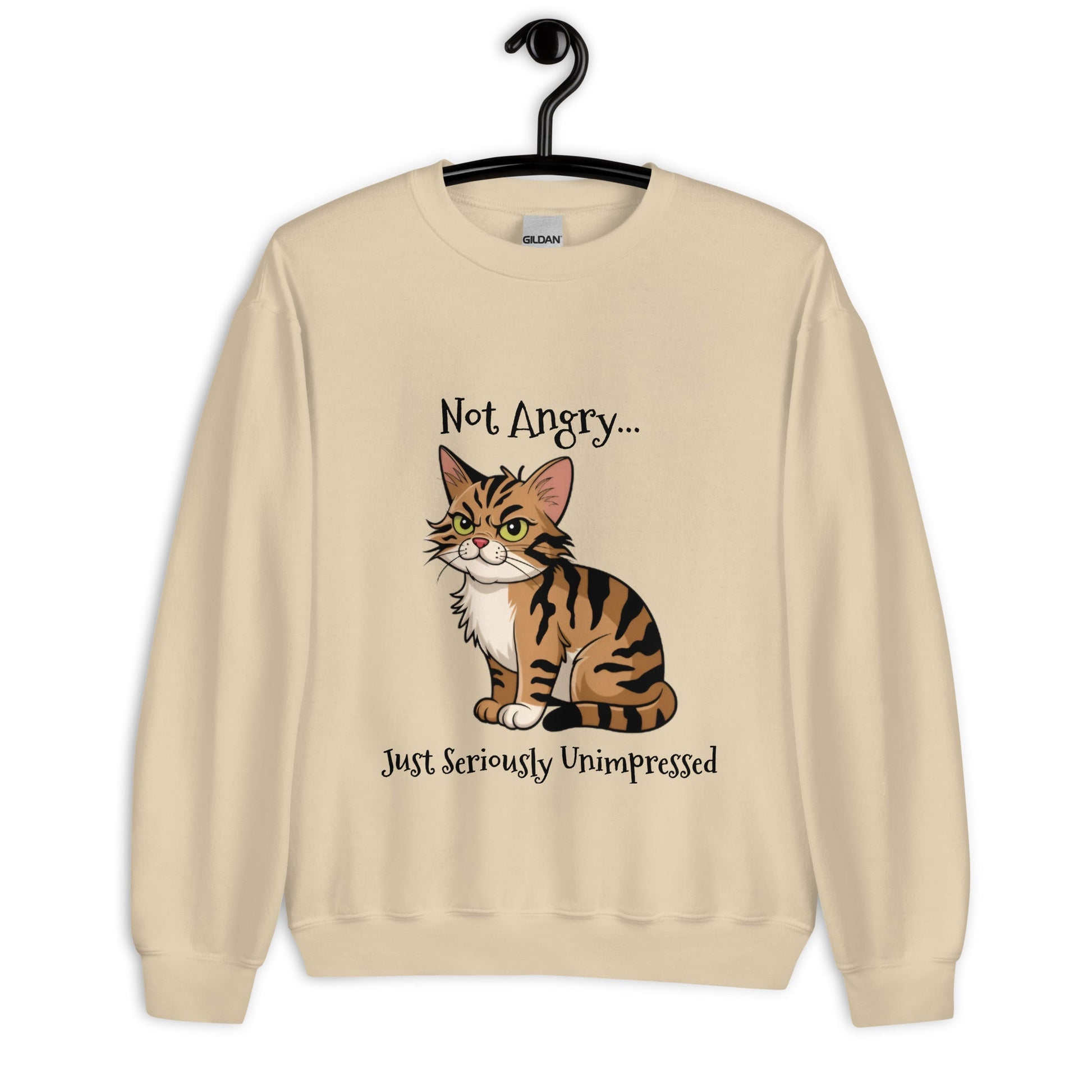 Angry Cat Unisex Sweatshirt - Ruppy's Creations